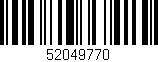 Código de barras (EAN, GTIN, SKU, ISBN): '52049770'