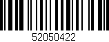 Código de barras (EAN, GTIN, SKU, ISBN): '52050422'