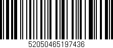Código de barras (EAN, GTIN, SKU, ISBN): '52050465197436'