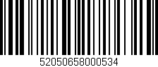 Código de barras (EAN, GTIN, SKU, ISBN): '52050658000534'