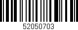 Código de barras (EAN, GTIN, SKU, ISBN): '52050703'