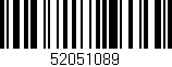 Código de barras (EAN, GTIN, SKU, ISBN): '52051089'