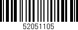 Código de barras (EAN, GTIN, SKU, ISBN): '52051105'