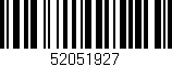 Código de barras (EAN, GTIN, SKU, ISBN): '52051927'