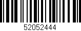 Código de barras (EAN, GTIN, SKU, ISBN): '52052444'