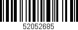 Código de barras (EAN, GTIN, SKU, ISBN): '52052685'
