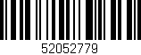 Código de barras (EAN, GTIN, SKU, ISBN): '52052779'