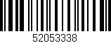 Código de barras (EAN, GTIN, SKU, ISBN): '52053338'