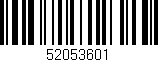 Código de barras (EAN, GTIN, SKU, ISBN): '52053601'