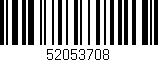 Código de barras (EAN, GTIN, SKU, ISBN): '52053708'