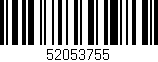 Código de barras (EAN, GTIN, SKU, ISBN): '52053755'