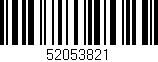 Código de barras (EAN, GTIN, SKU, ISBN): '52053821'