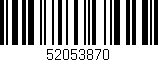 Código de barras (EAN, GTIN, SKU, ISBN): '52053870'