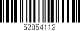 Código de barras (EAN, GTIN, SKU, ISBN): '52054113'