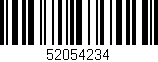 Código de barras (EAN, GTIN, SKU, ISBN): '52054234'