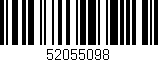 Código de barras (EAN, GTIN, SKU, ISBN): '52055098'