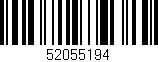 Código de barras (EAN, GTIN, SKU, ISBN): '52055194'