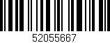 Código de barras (EAN, GTIN, SKU, ISBN): '52055667'