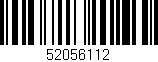 Código de barras (EAN, GTIN, SKU, ISBN): '52056112'
