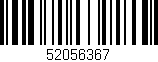 Código de barras (EAN, GTIN, SKU, ISBN): '52056367'