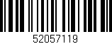 Código de barras (EAN, GTIN, SKU, ISBN): '52057119'