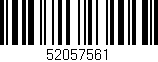 Código de barras (EAN, GTIN, SKU, ISBN): '52057561'