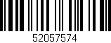 Código de barras (EAN, GTIN, SKU, ISBN): '52057574'