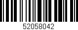 Código de barras (EAN, GTIN, SKU, ISBN): '52058042'
