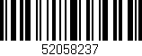 Código de barras (EAN, GTIN, SKU, ISBN): '52058237'