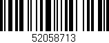 Código de barras (EAN, GTIN, SKU, ISBN): '52058713'