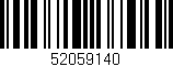 Código de barras (EAN, GTIN, SKU, ISBN): '52059140'