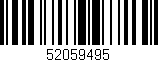 Código de barras (EAN, GTIN, SKU, ISBN): '52059495'