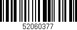 Código de barras (EAN, GTIN, SKU, ISBN): '52060377'