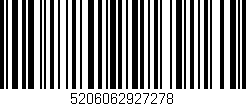 Código de barras (EAN, GTIN, SKU, ISBN): '5206062927278'