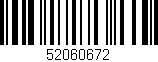 Código de barras (EAN, GTIN, SKU, ISBN): '52060672'