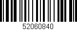 Código de barras (EAN, GTIN, SKU, ISBN): '52060840'