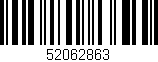 Código de barras (EAN, GTIN, SKU, ISBN): '52062863'