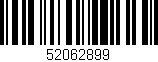 Código de barras (EAN, GTIN, SKU, ISBN): '52062899'