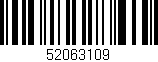 Código de barras (EAN, GTIN, SKU, ISBN): '52063109'