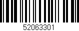 Código de barras (EAN, GTIN, SKU, ISBN): '52063301'