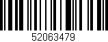 Código de barras (EAN, GTIN, SKU, ISBN): '52063479'