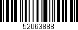 Código de barras (EAN, GTIN, SKU, ISBN): '52063888'
