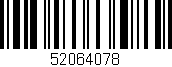 Código de barras (EAN, GTIN, SKU, ISBN): '52064078'
