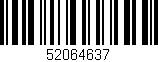 Código de barras (EAN, GTIN, SKU, ISBN): '52064637'