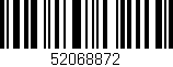 Código de barras (EAN, GTIN, SKU, ISBN): '52068872'