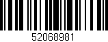 Código de barras (EAN, GTIN, SKU, ISBN): '52068981'