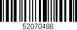 Código de barras (EAN, GTIN, SKU, ISBN): '52070486'
