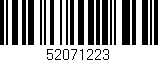 Código de barras (EAN, GTIN, SKU, ISBN): '52071223'