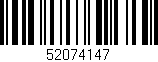 Código de barras (EAN, GTIN, SKU, ISBN): '52074147'