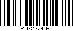 Código de barras (EAN, GTIN, SKU, ISBN): '5207417778057'
